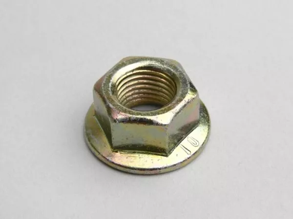 Tuerca con brida -DIN 6923- M14 x 1,5 (utilizada para campana de embrague Piaggio Master 400-500 ccm)