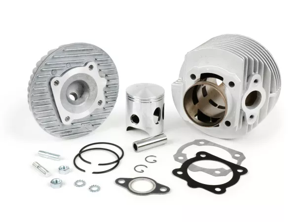 Cilinder -DR 133 cm 6 transferpoorten, aluminium- Vespa PV125, ET3 125, PK80-125
