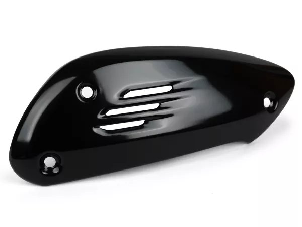 Coperchio scarico, nero lucido -PIAGGIO- Vespa GTS 300 HPE (ZAPMD3103, ZAPMD3104)