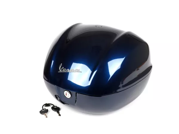 Topkoffer - PIAGGIO Vespa- 32l - blauw (DE_blue midnight 222/A) - Vespa Primavera 50 (ZAPC53100, ZAPC53200), Vespa Primavera 125 (ZAPM81100), Vespa Primavera 150 (ZAPM81200), Vespa Sprint 50 (ZAPC53101, ZAPC53201), Vespa Sprint 125 (RP8M82111, ZAPM81300, 