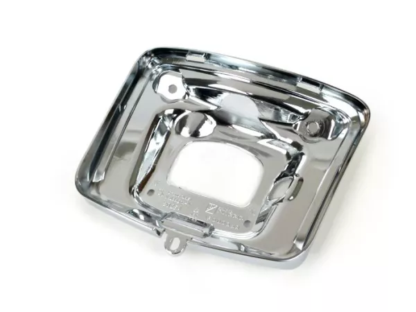 Support montage feu arrière -PIAGGIO, chromé- Vespa GTS 125 (ZAPMA3100, ZAPMA3200), Vespa GTS 150 (ZAPMA3200, ZAPMA3100), Vespa GTS 250 (ZAPM45100), Vespa GTS 300 (ZAPM45200, ZAPM45202, ZAPMA3300), Vespa GTS Super 125 (ZAPM45300, ZAPMA3100, ZAPMA3200, ZAP