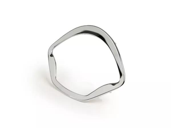 Snelheidsmeterframe -PIAGGIO- chroom - Vespa GTS 125 (ZAPMA3100, ZAPMA3200, ZAPMA3700), Vespa GTS 150 (ZAPMA3200, ZAPMA3100), Vespa GTS 250 (ZAPM45100), Vespa GTS 300 (ZAPM45200, ZAPM45202, ZAPMA3300), Vespa GTS HPE 300 (ZAPMA3600, ZAPMD310), Vespa GTS Su