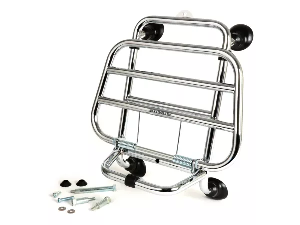 Gepäckträger klappbar vorne -PIAGGIO- Vespa GTS/GTS Super 125-310 (2019-), GTV300-310 (2019-) - HPE, Supertech, Super Sport, Sei Giorni, Keyless - Chrom