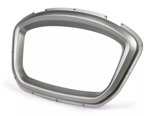 Marco de velocímetro, gris plateado -PIAGGIO, Super Tech- Vespa GTS 125 (ZAPMD3202, ZAPMD3203), Vespa GTS 300 HPE (ZAPMD3103, ZAPMD3104)