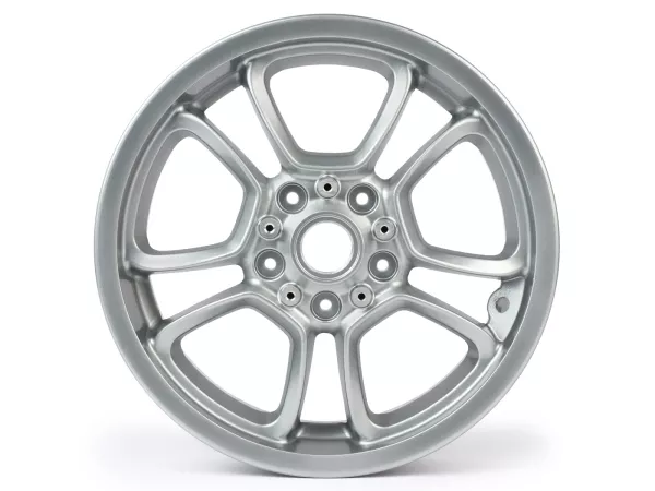 Roda, abu-abu, belakang -PIAGGIO 3.00-12 inci - 10 jari-jari - Vespa GTS, GTS Super, GTV, Sei Giorni, GT 60, GT, GT L 125-300ccm