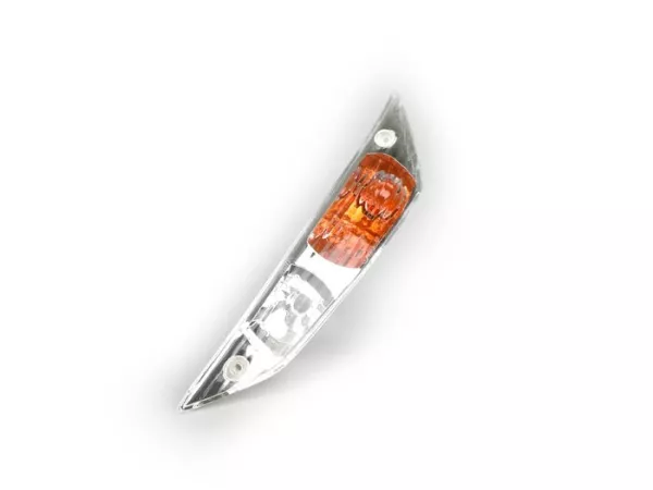 Blinkers -PIAGGIO- Zip II 50-125, Zip SP2 - vit - klarglas - fram vänster