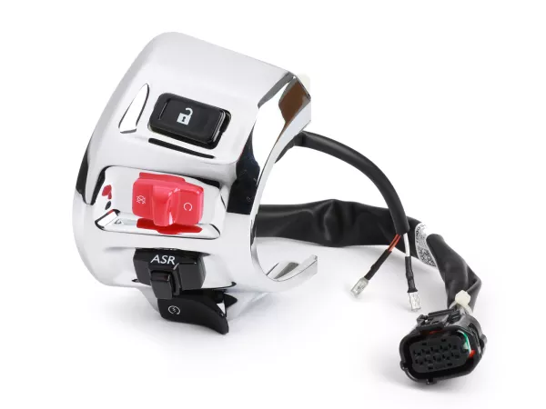 Switch unit, chrome, right -PIAGGIO- Vespa GTS 300 HPE (ZAPMD3103, ZAPMD3104)