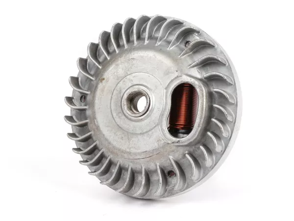 Poolwiel - ventilatorwiel -OEM- Piaggio, Vespa Ciao, SI, Bravo, Boxer, Grillo - contactontsteking