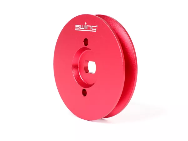 Katrol CNC 70mm -zwenk- Piaggio Ciao, Bravo, Si - Rood Aluminium
