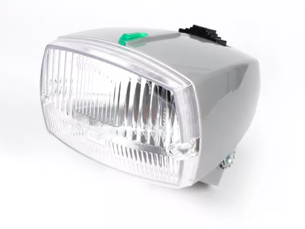 Koplamp -SIEM- Piaggio Ciao P Grijs met DGM-goedkeuringsmerk