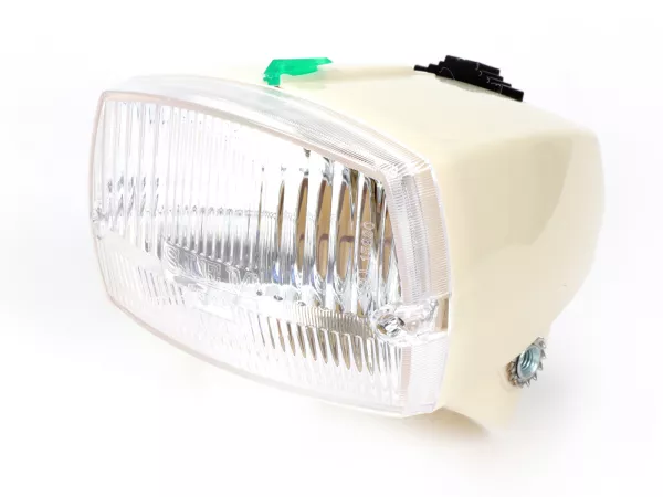 Koplamp -SIEM- Piaggio Ciao P Beige met DGM-goedkeuringsmerk