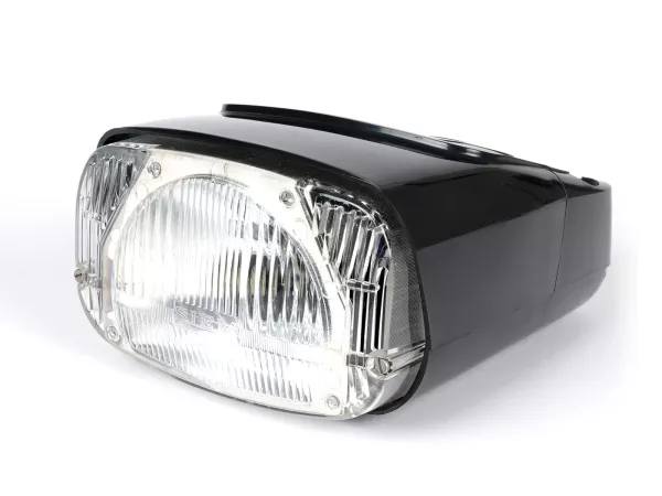 Koplamp -SIEM- Piaggio Boxer 2 grijs mat met DGM-keuringsnummer