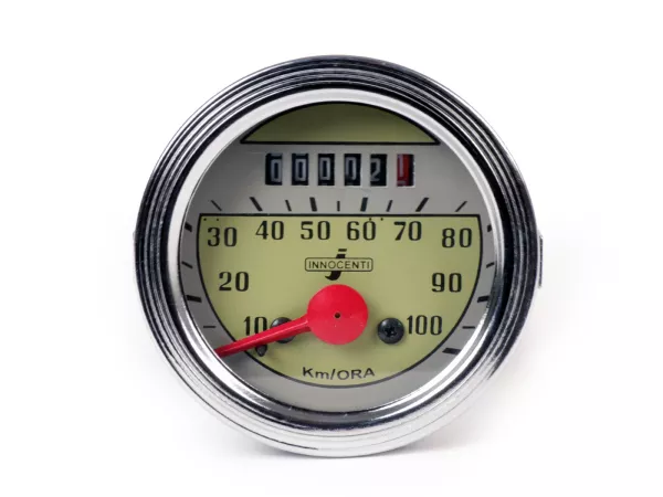 Snelheidsmeter -CASA LAMBRETTA- Lambretta D 125, D 150, LD 125 (1956), LD 150 (-1956) - rond model