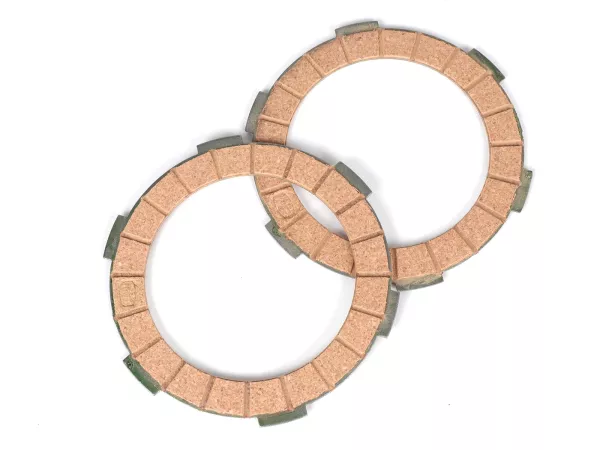 Kit disques d’embrayage garnis (2 disques) -CASA LAMBRETTA- Lambretta J 50 (1966-), J 50 De Luxe, J 50 Special, Lui 50 C/CL