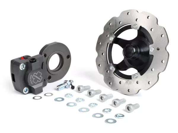 Rear disc brake set -CRIMAZ- Vespa Smallframe V50, PV125, ET3, PK, ETS - Rim from Vespa ET2/ET4 is required