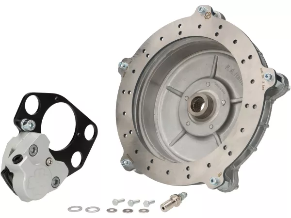 Rear disc brake kit -CRIMAZ- Vespa Largeframe PX (all), T5, Rally, Sprint, TS125, GT125, GTR125, GL150, Super, VNB4-6, VBB2T