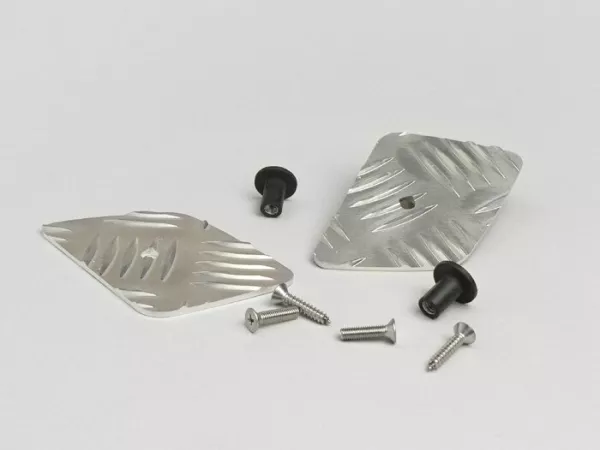 Passeggero in alluminio a scacchiera -DF OPTICPARTS- CPI Hussar