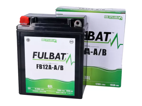Battery (gel), maintenance-free -FULBAT FB12A-A/B, 12N12A-4A-1, 12V 12Ah, 136x82x162mm