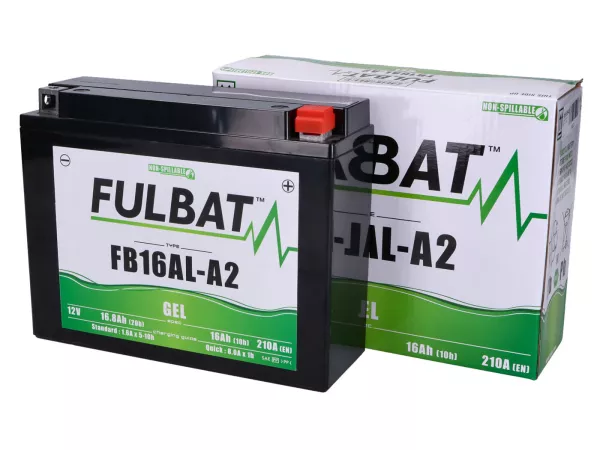 Battery (gel), maintenance-free -FULBAT FB16AL-A2, 12V, 16Ah, 207x72x164mm
