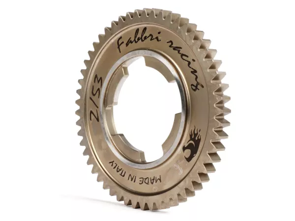 Engranaje 2 -FABBRI RACING, caja de cambios de 4 velocidades- Vespa PK S, PK XL1, PK XL2, ETS, V50 (V5A1T a partir del nº 69444), Special (V5B3T a partir del nº 94315), Elestart (V5B4T a partir del nº 1514), PV125 (VMA2T a partir del nº 150203), ET3 (VMB1