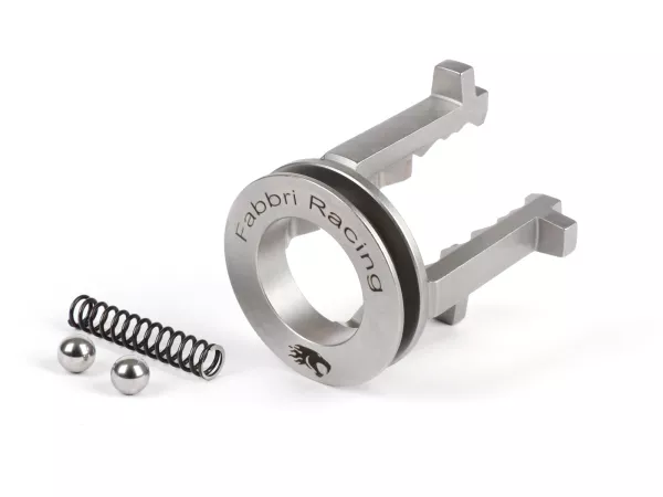 Garra de cambio incl. muelle de cambio reforzado y bolas -FABBRI RACING- REDONDA, 4 velocidades, H=50mm, VESPA PK50, PK80, PK125, V50 (V5A1T a partir del nº 69444), Special (V5B3T a partir del nº 94315), Elestart (V5B4T a partir del nº 1514), PV125 (VMA2T