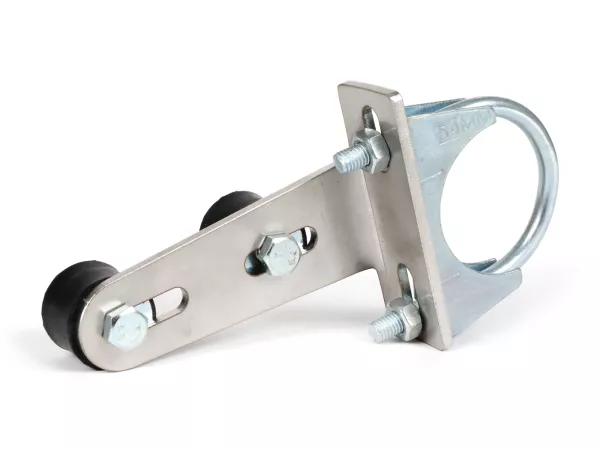 Exhaust bracket -FABBRI RACING short version (10cm)- Vespa V50, V90, PV125, ET3, PK