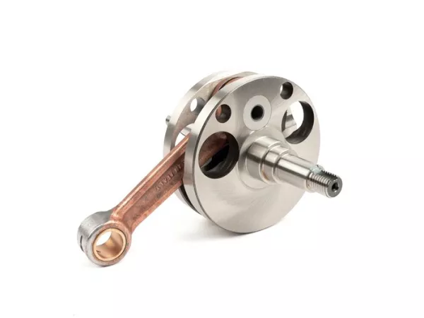 Crankshaft long stroke -TAMENI Vespa 125/150 VNA1T, VNA2T (1957-1958)- direct intake, full circle web, stroke 57mm, conrod 105mm, gudgeon pin Ø=15mm (conrod small end bushing)