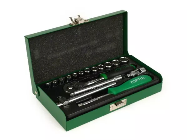 Ratchet set -TOPTUL 1/4- 4mm-13mm - 17 pcs
