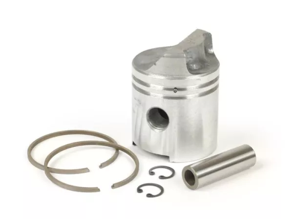 Piston -VESPA piston with deflector- Vespa 125 V1-V15,V30-V33 (1948-1953), Hoffmann Vespa 125 A/B, ACMA 125 (1951-1953), Motovespa 125N (1953-1955, engine V33M) - 57.60mm