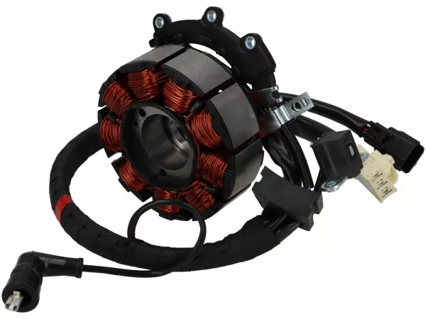 Ignition, stator only -PIAGGIO- Vespa GTS 125 (ZAPMD3200), Vespa GTS Super 125 (ZAPMD3200), Piaggio Medley 125 (RP8MB0100, RP8MA0120, RP8MA0131, RP8MD0100), Piaggio Medley 150 (RP8MB0200, RP8MA0210, RP8MA0220, RP8MA0231, RP8MD0200)