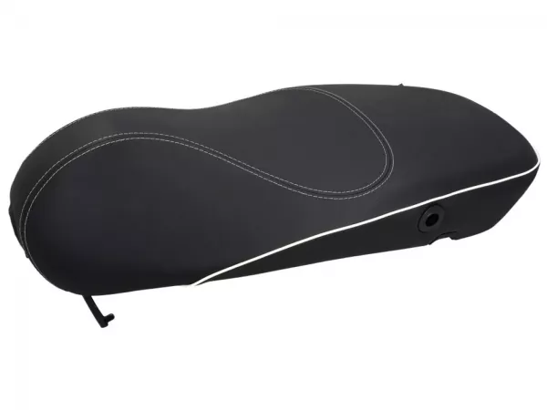 Seat -PIAGGIO- Vespa Sprint 50 - black/white stitches