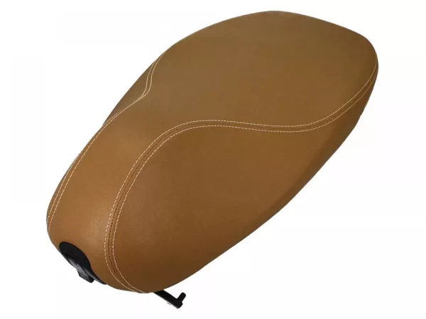 Bangku kursi -PIAGGIO, bangku kursi ganda, coklat- Vespa Primavera 125 (ZAPMA1100, ZAPMA1101, ZAPMD1100), Vespa Primavera 150 (ZAPMA1200, ZAPMA1201, ZAPMD120), Vespa Primavera 50 (ZAPCA0200)