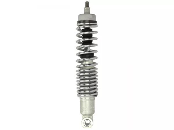 Shock absorber front -PIAGGIO, 240mm- Vespa GTS 125-300 (2014-2016) - body: silver, spring: silver, bottom seating: lug