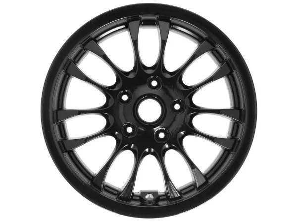 Framfälg, svart -PIAGGIO 3.00-12 tum - 14 ekrar- Vespa Sprint 125 (ZAPMA1300, ZAPMA1301, ZAPMD1101), Vespa Sprint 150 (ZAPMA1400, ZAPMA1401, ZAPMD1201), Vespa Sprint 50 (ZAPC53201, ZAPC536B, ZAPCA0101, ZAPCA0103, ZAPCA0201, ZAPCA0203, ZAPCA06B, Z