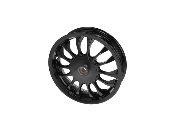 Wheel rim, rear, black -PIAGGIO 3.00-12 inch, Ø brake drum = 110mm - 14 spokes- Vespa Sprint 50 (ZAPC53201)