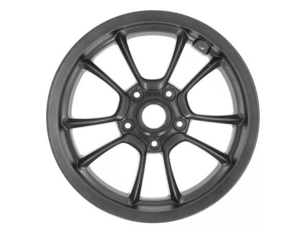 Wheel rim, front, anthracite -PIAGGIO 3.00-12 inch - 10 spokes-  Vespa Primavera 125 (ZAPMA1100, ZAPMA1101, ZAPMD1100), Vespa Primavera 150 (ZAPMA1200, ZAPMA1201, ZAPMD120), Vespa Primavera 50 (ZAPCA0100, ZAPCA0102, ZAPCA0200, ZAPCA0202, ZAPCD010, ZAPCD02