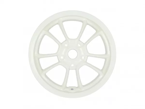 Framfälg, vit -PIAGGIO 3.00-12 tum - 10 ekrar- Vespa Primavera 125 (ZAPMA1100, ZAPMA1101, ZAPMD1100), Vespa Primavera 150 (ZAPMA1200, ZAPMA1201, ZAPMD120), Vespa Primavera 50 (ZAPCA0100, ZAPCA0102, ZAPCA0200, ZAPCA0202, ZAPCD010, ZAPCD020)