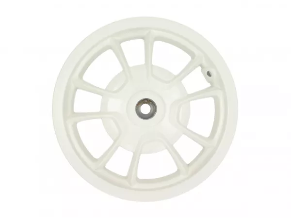 Achtervelg, wit -PIAGGIO 3.00-12 inch, Ø remtrommel = 140mm - 10 spaken- Vespa Primavera 125 (ZAPMA1100, ZAPMA1101, ZAPMD1100), Vespa Primavera 150 (ZAPMA1200, ZAPMA1201, ZAPMD120)