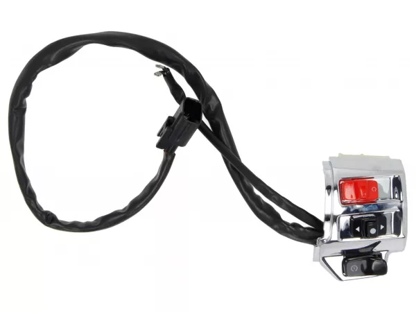 Switch unit, chrome, right -PIAGGIO- Vespa Primavera 125 (ZAPMA1100, ZAPMA1101, ZAPMD1100), Vespa Primavera 150 (ZAPMA1200, ZAPMA1201, ZAPMD120), Vespa Sprint 125 (ZAPMA1300, ZAPMA1301, ZAPMD1101), Vespa Sprint 150 (ZAPMA1400, ZAPMA1401, ZAPMD1201)