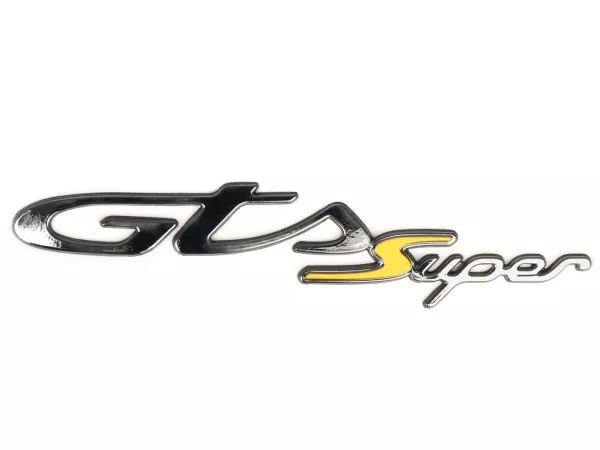 Zijafdekking belettering -PIAGGIO- GTS Super - Vespa GTS Super 125 Super Tech (ZAPMA3700), Vespa GTS Super HPE 300 Super Tech (ZAPMA360, ZAPMD3101)-chroom