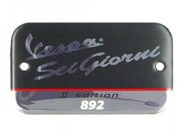Bokstäver -VESPA, Sei Giorni II Edition- Vespa GTV 300 (ZAPMA3302), Vespa GTV HPE 300 (ZAPMA3602, ZAPMA362, ZAPMD3102)