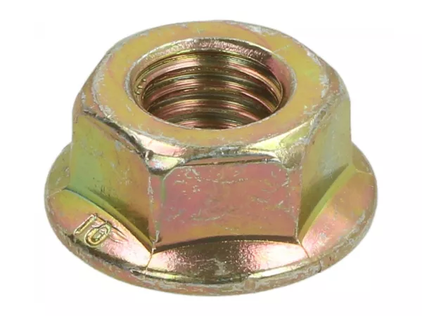 Moer M8 met kraag -PIAGGIO 125-180cc- Aprilia Mojito 125, Derbi Boulevard 125-150, Gilera Runner FX125, FXR180, Hexagon 125-180, Liberty 125-150, Sfera RST 125, Skipper 125, ET4 125-150 - gebruikt voor cilinderkop