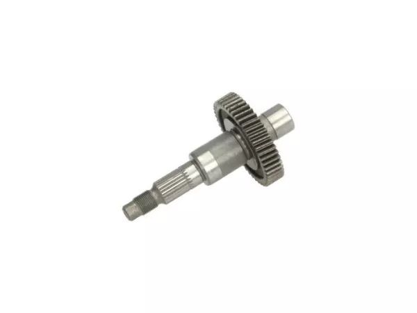 Arbre arrière -PIAGGIO- VESPA Primavera 50 2T, PIAGGIO Diesis 50, NRG 50, TPH 50, Zip SP, GILERA Runner 50, Stalker 50, APRILIA SR 50, Mojito 50 - 48 dents, Ø 24mm, roue d'engrenage pressée