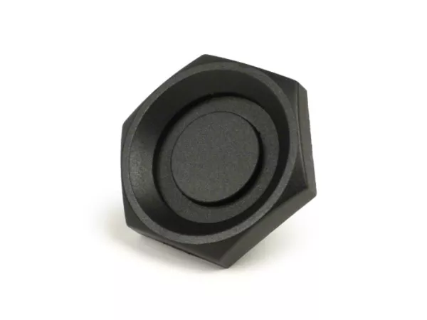 Afdekkap wielmoer / remtrommel Ø=35mm -PIAGGIO- Runner, NRG - achter - zwart