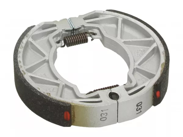 Zapatas de freno -PIAGGIO Ø=140x25mm trasero- Runner 125 FX, 180 FXR 2 tiempos, Italjet Dragster 125 / 180, Hexagon LX 125, LXT 180, GT 250, Piaggio Skipper 125, Liberty 50/125/150/200, Piaggio Fly 125/150