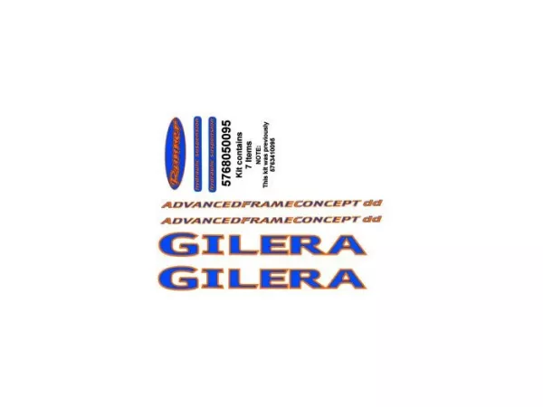 Juego de calcas -PIAGGIO- Gilera Runner - Silver Moonlight (729)