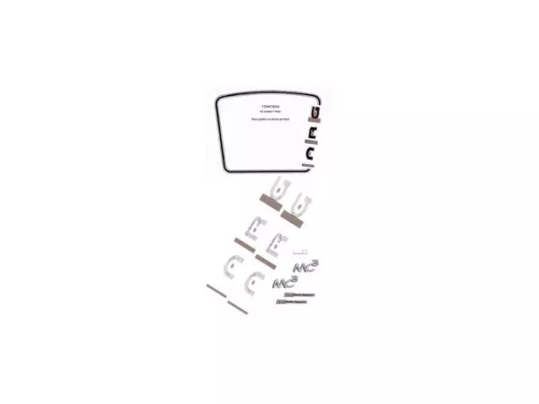 Set di decalcomanie -PIAGGIO- Piaggio NRG MC3 - Rosso Metallizzato (892)