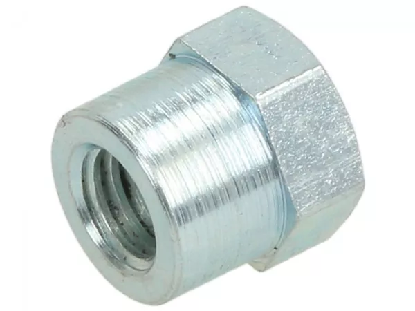 Knurled nut for brake cable -PIAGGIO- Vespa LT 125 (RP8M66503), Vespa LT 150 (RP8M66603), Vespa LX 125 (ZAPM68300, ZAPM68303), Vespa LX 150 (ZAPM68400), Vespa LX 50 (ZAPC38700, ZAPC38101, ZAPC38900), Vespa LXV 125 (ZAPM68102), Vespa Primavera 125 (ZAPM811