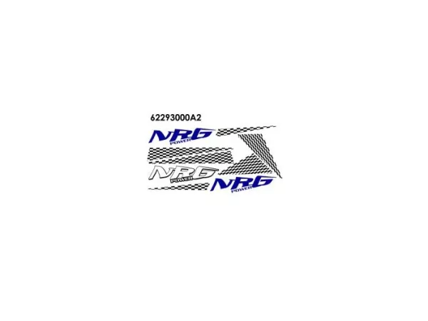 Set di decalcomanie -PIAGGIO- Piaggio NRG Power - Arancio Luminoso (976)