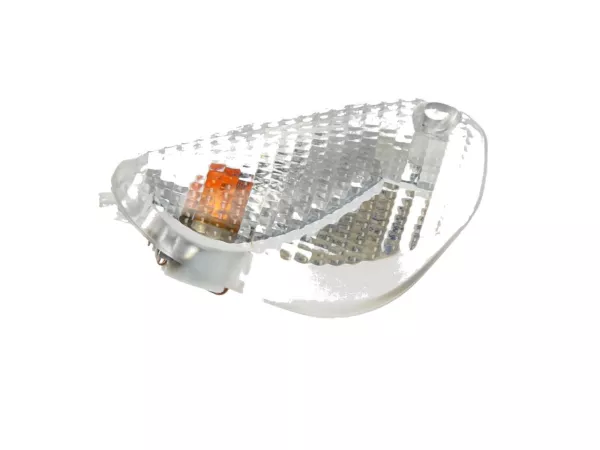 Indicator -PIAGGIO- Piaggio Typhoon 50, NRG 50 MC3, NRG 50 MC3 Purejet, Gilera Storm 50 - white - front rhs